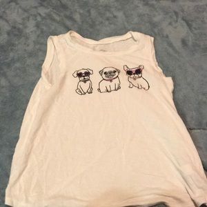 White Justice Dog Tank